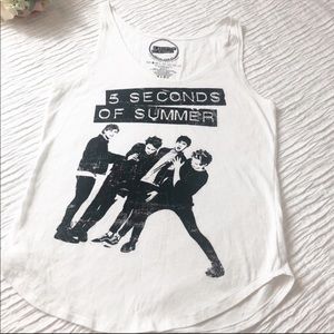 5 seconds of summer sleeveless shirt
